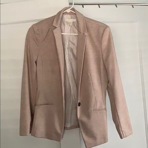 Blush Single-Button Blazer